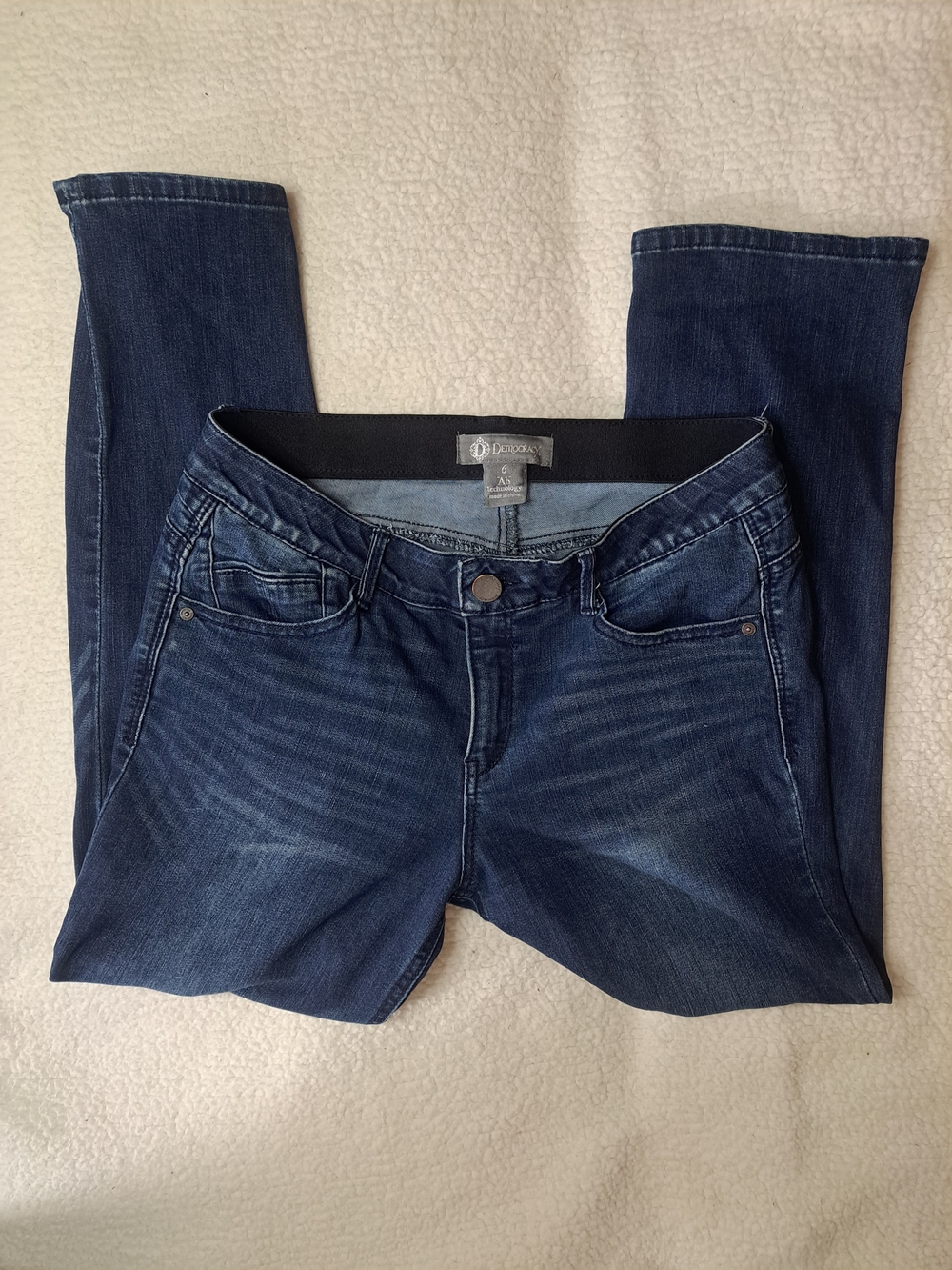 Democracy Straight Leg Jeans in Dark Blue